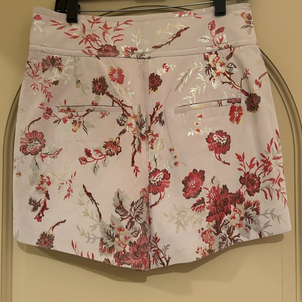 IRO Suede High Waisted Shorts - Beige, Pink, Gold